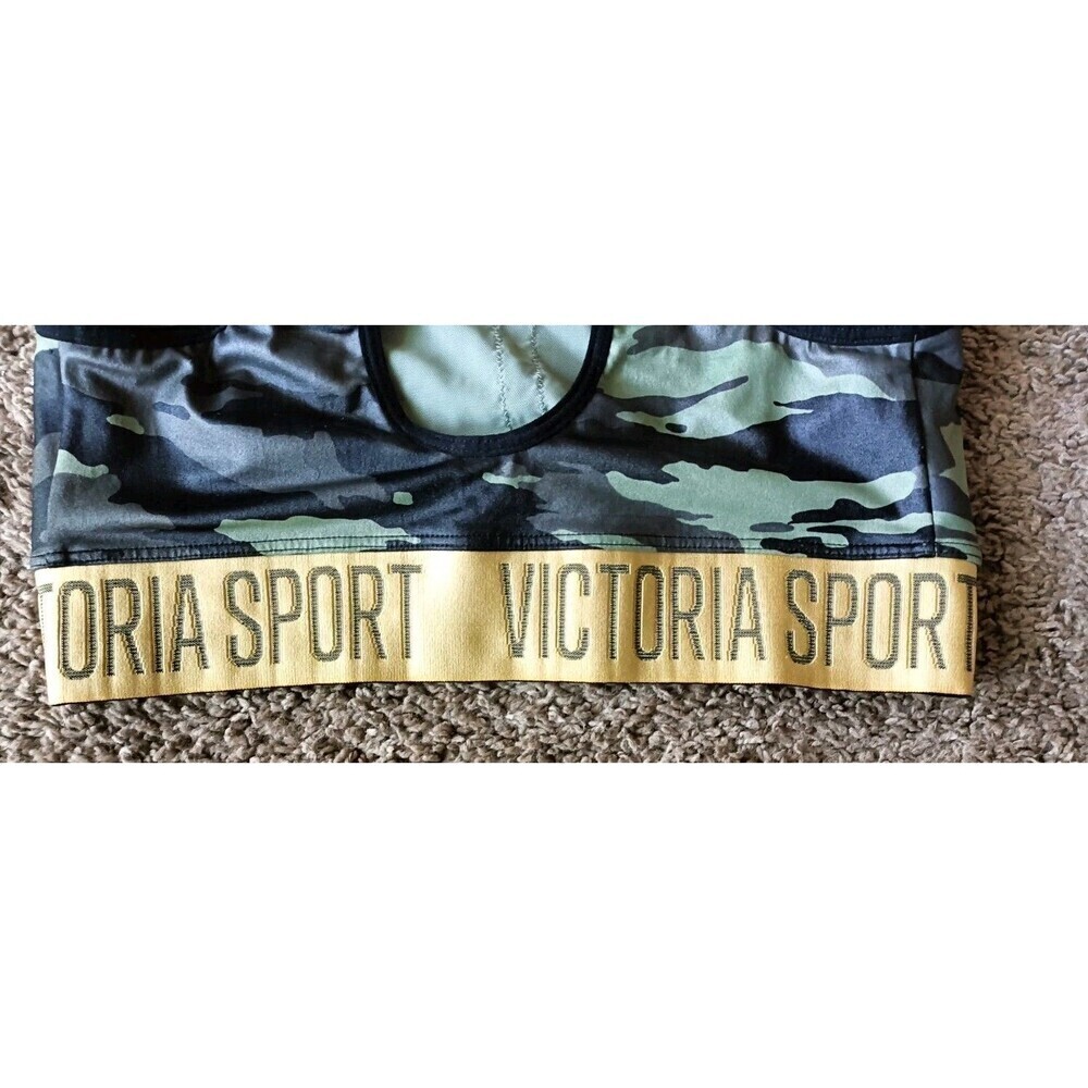 Victoria Sport Victoria's Secret Size Small  Sports Bra Camo Green Black - Picture 4 of 5